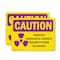 Signmission Radiation & Laser Sign, 10 in H x 14 in W, Plastic, Rectangle OS-2PACK-CR-P-1014-L-10201 - alternate 1